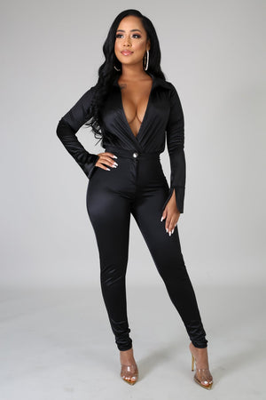 Satin Power Bodysuit Set - Black Empowerment Apparel, Black Power Apparel, Black Culture Apparel, Black History Apparel, ServeNSlayTees, 