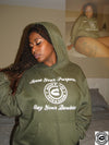 Serve N Slay Logo Hoodie - Black Empowerment Apparel, Black Power Apparel, Black Culture Apparel, Black History Apparel, ServeNSlayTees, 