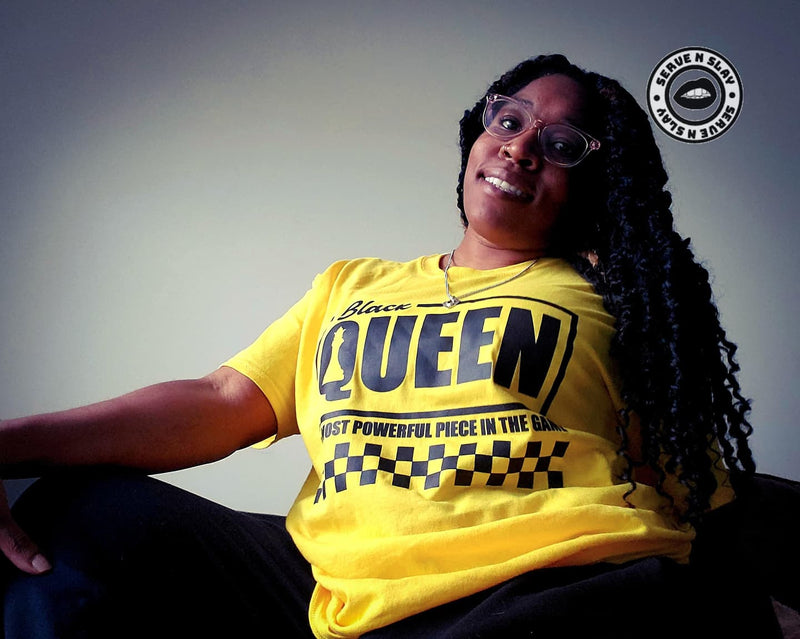 Black Queen Most Important Piece Tee - Black Empowerment Apparel, Black Power Apparel, Black Culture Apparel, Black History Apparel, ServeNSlayTees, 