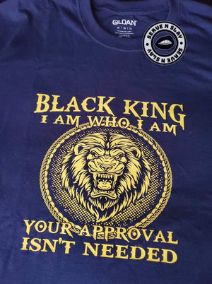 Black King Tee - Black Empowerment Apparel, Black Power Apparel, Black Culture Apparel, Black History Apparel, ServeNSlayTees, 