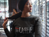 Humble and Hustle Sweatshirt - Black Empowerment Apparel, Black Power Apparel, Black Culture Apparel, Black History Apparel, ServeNSlayTees, 