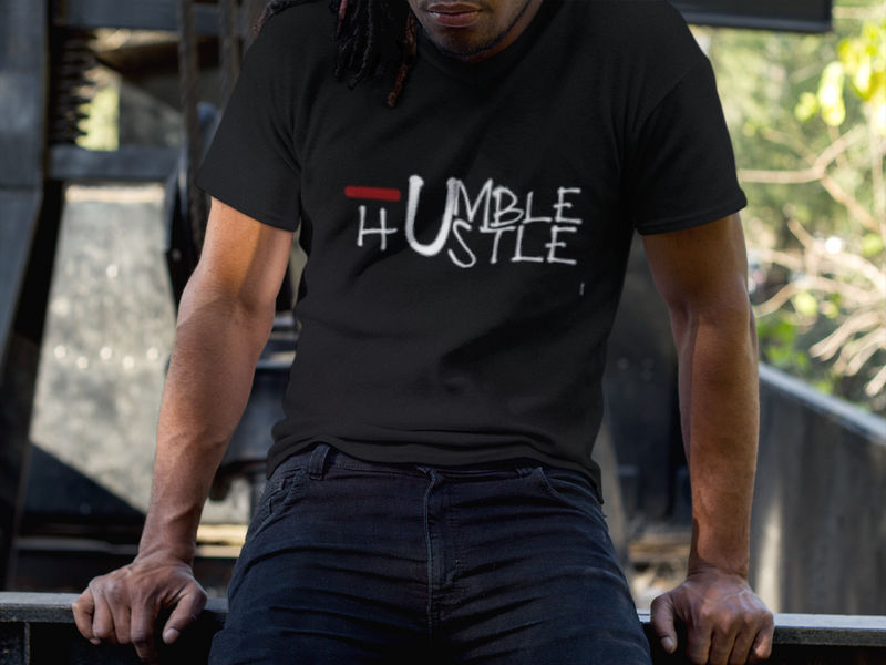 Humble Hustle Tee - Black Empowerment Apparel, Black Power Apparel, Black Culture Apparel, Black History Apparel, ServeNSlayTees, 
