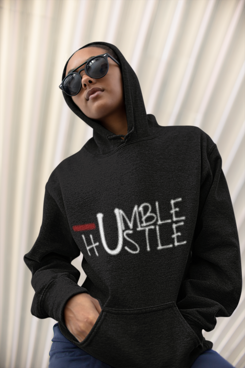 Humble Hustle Hoodie - Black Empowerment Apparel, Black Power Apparel, Black Culture Apparel, Black History Apparel, ServeNSlayTees, 